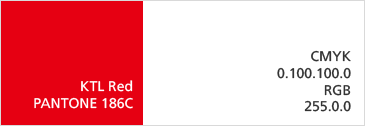 전용색상 CI KTL Red PANTONE 186C - CMYK 0.100.100.0 RGB 255.0.0