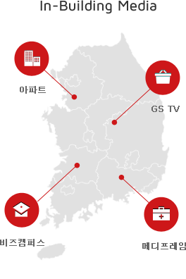 In-Bubillding Media : 함께사는세상, GS TV, 비즈캠퍼스, 메디프레임