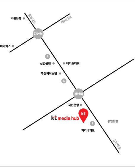 kt media hub 오시는 길 - 자세한 내용은 하단문구 참조