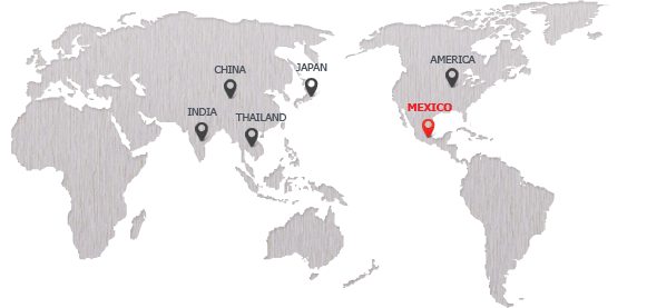 해외사업장 지도 - 멕시코사업장 활성화